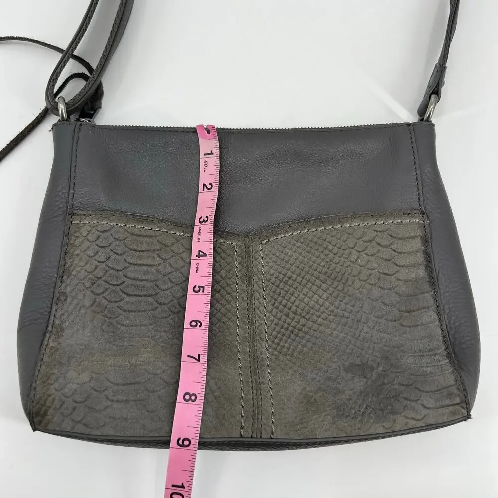 The Sak top zip crossbody bag back zip neutral colors every day travel bag